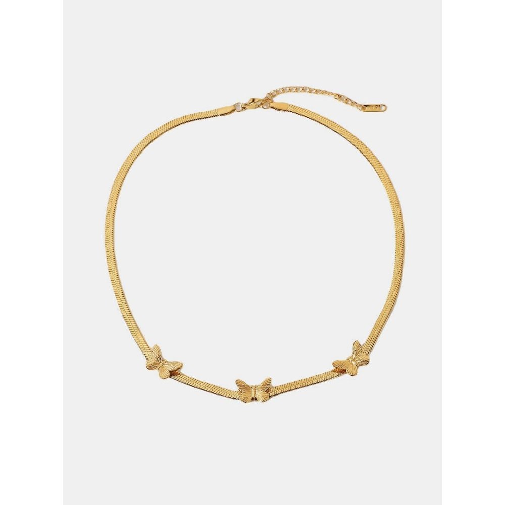 Butterflies Snake Chain Necklace
